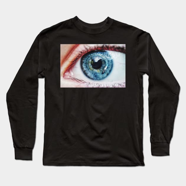 Ocean cornea Long Sleeve T-Shirt by DigitPaint